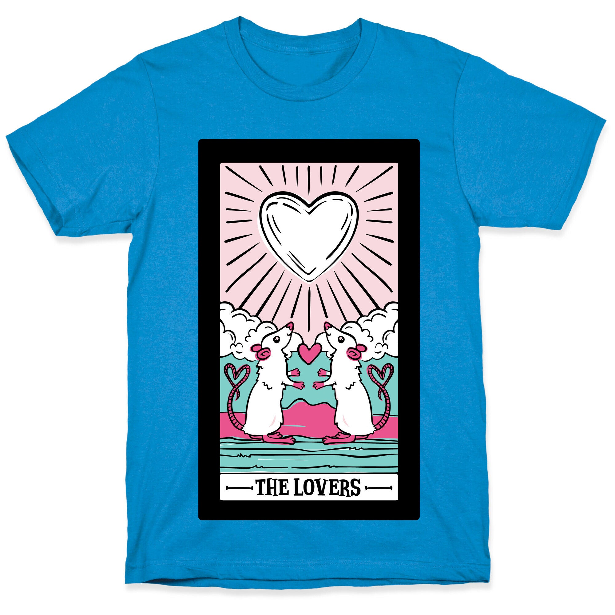 The Rat Lovers Tarot White Print T-Shirt